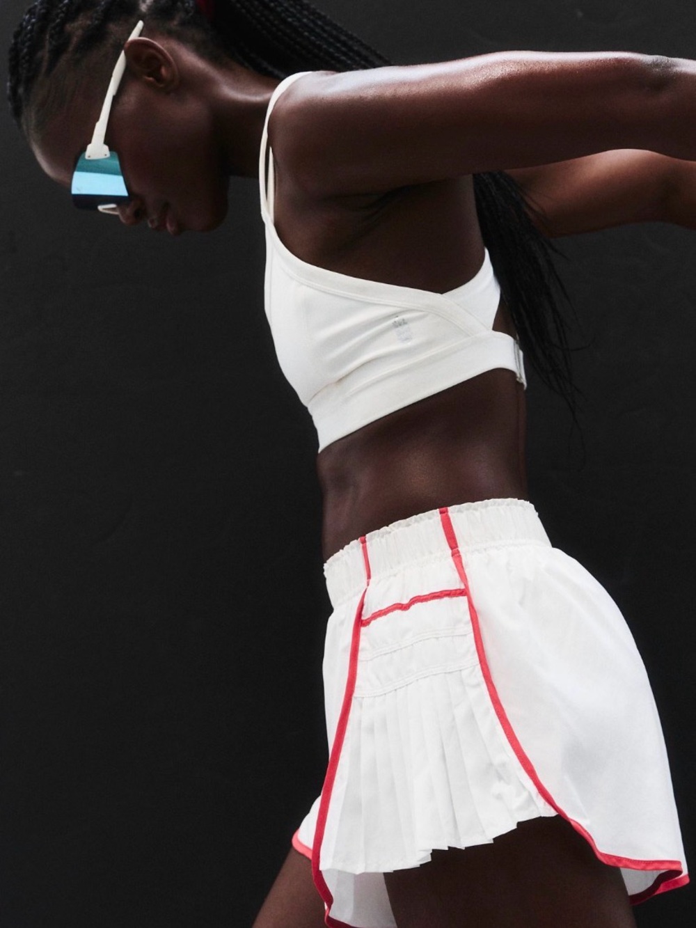 Free People Movement Easy Tiger Shorts – White Combo – Size Small - Picture 4 of 8